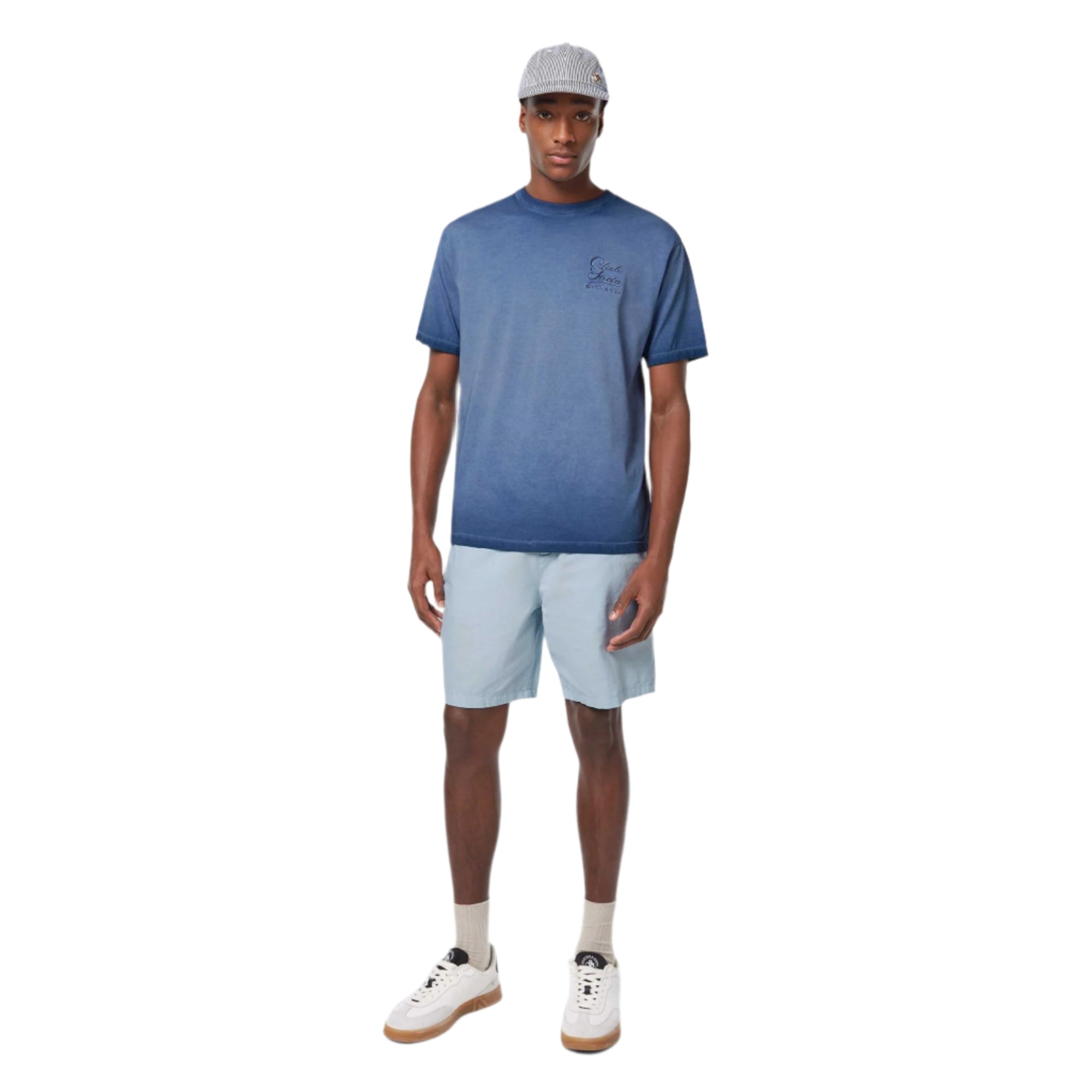 Blue Relaxed-Fit Inside Out Cold Dye T-Shirt