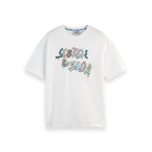 White Relaxed-Fit Front Artwork T-Shirt