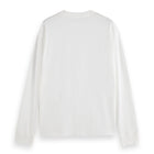 White Relaxed-Fit Logo Long-Sleeved T-Shirt