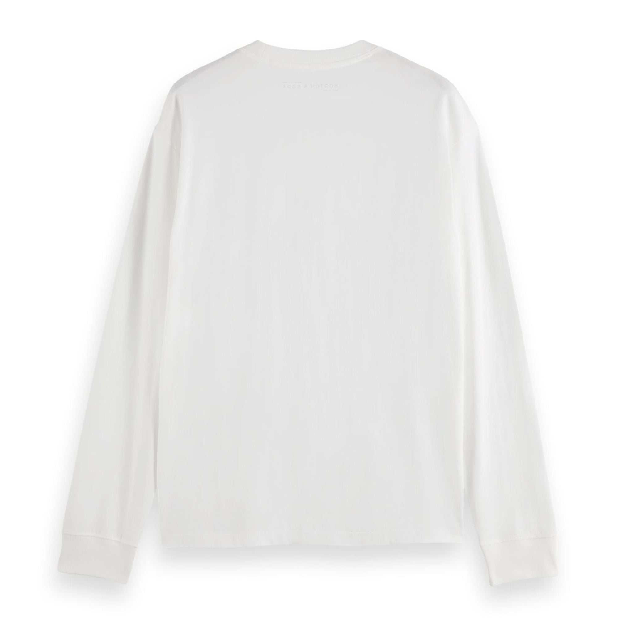 White Relaxed-Fit Logo Long-Sleeved T-Shirt