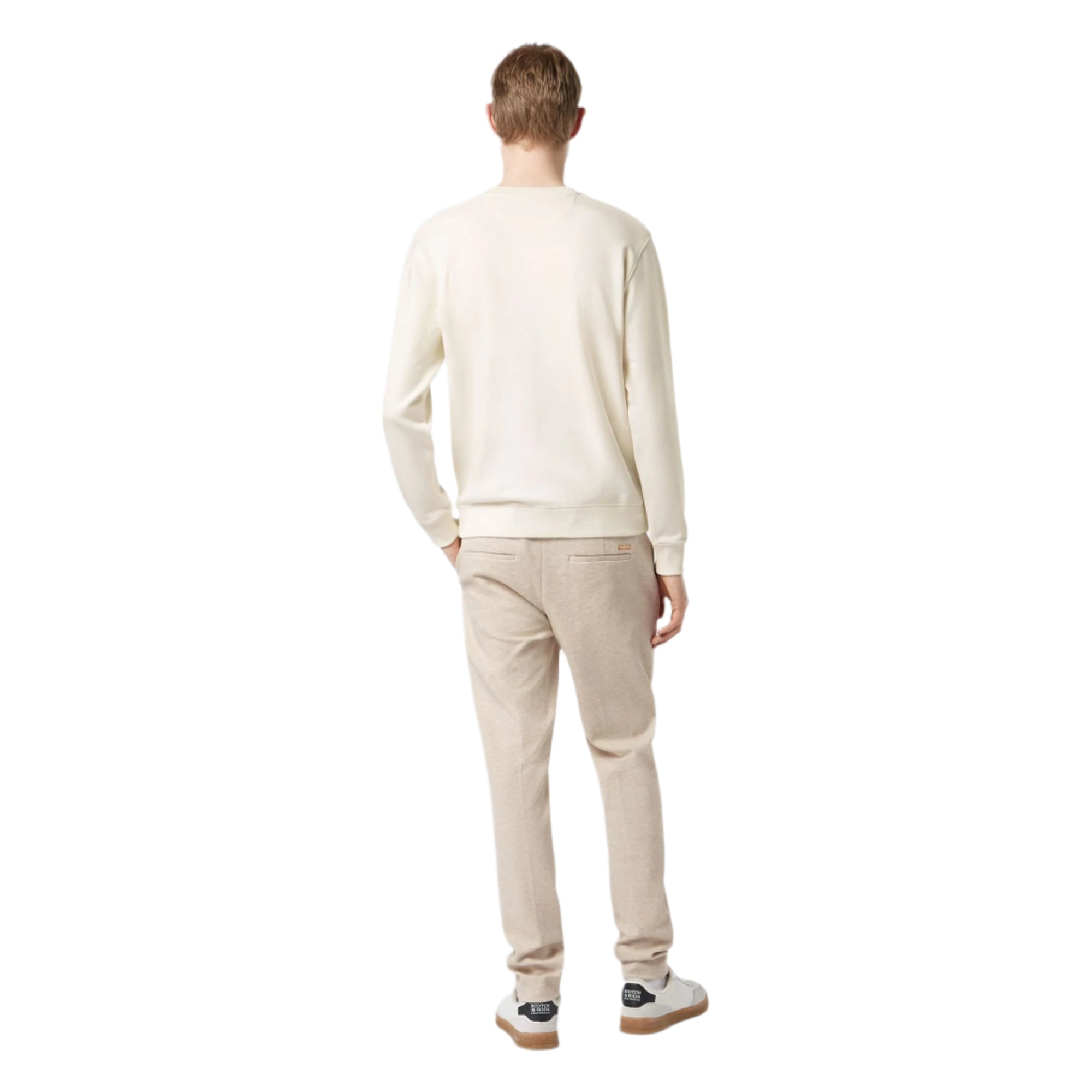 White Regular Fit Logo Sweatshirt