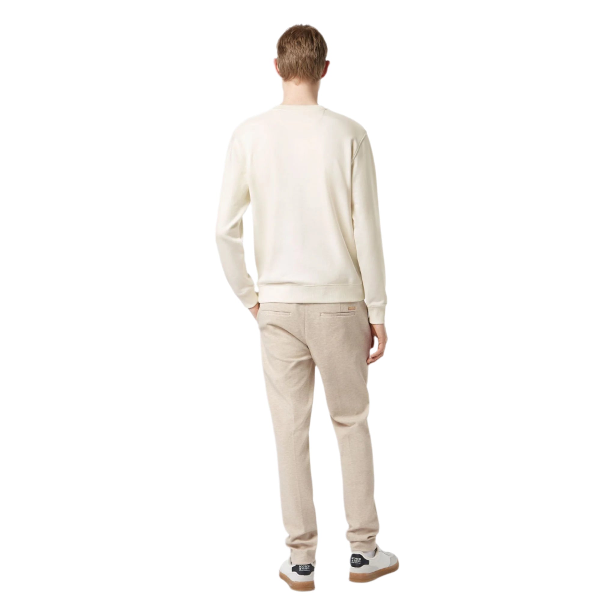 White Regular Fit Logo Sweatshirt