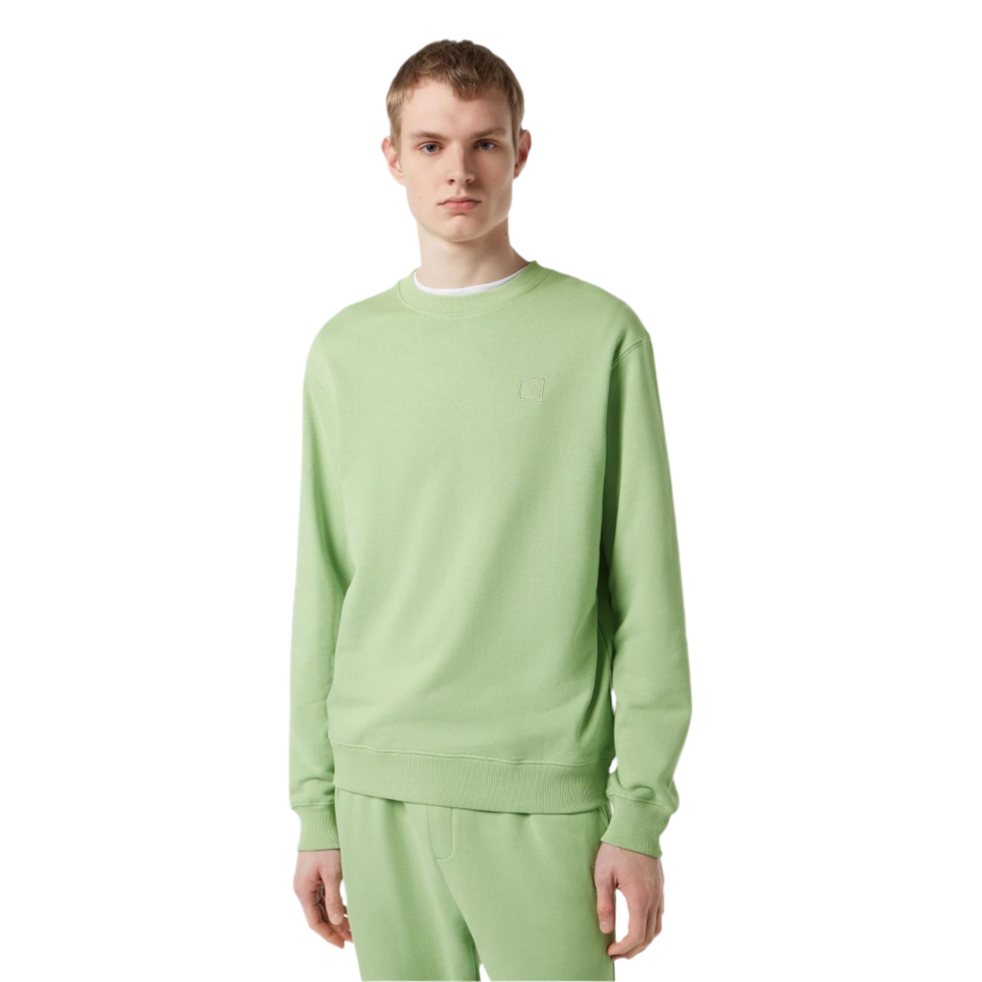 Green Regular Fit Logo Sweatshirt