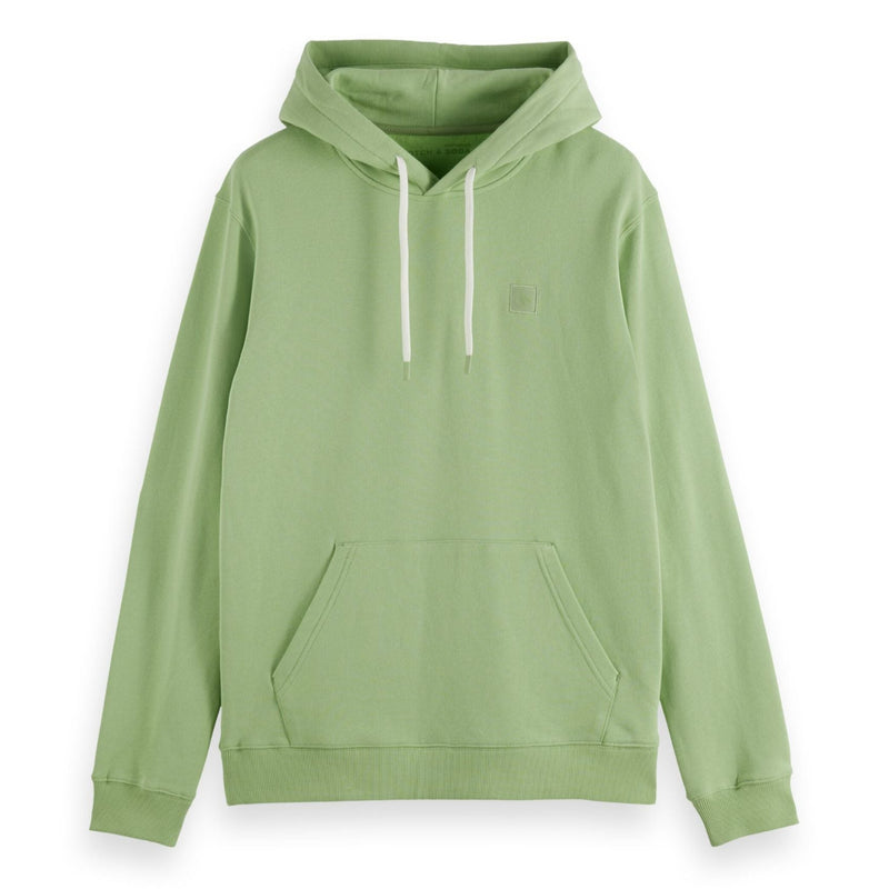 Green Regular Fit Logo Hoodie