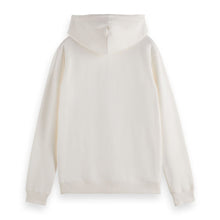 White Regular Fit Full-Zip Logo Hoodie