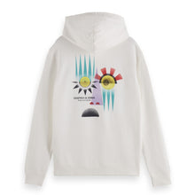White Regular Fit Front And Back Artwork Hoodie