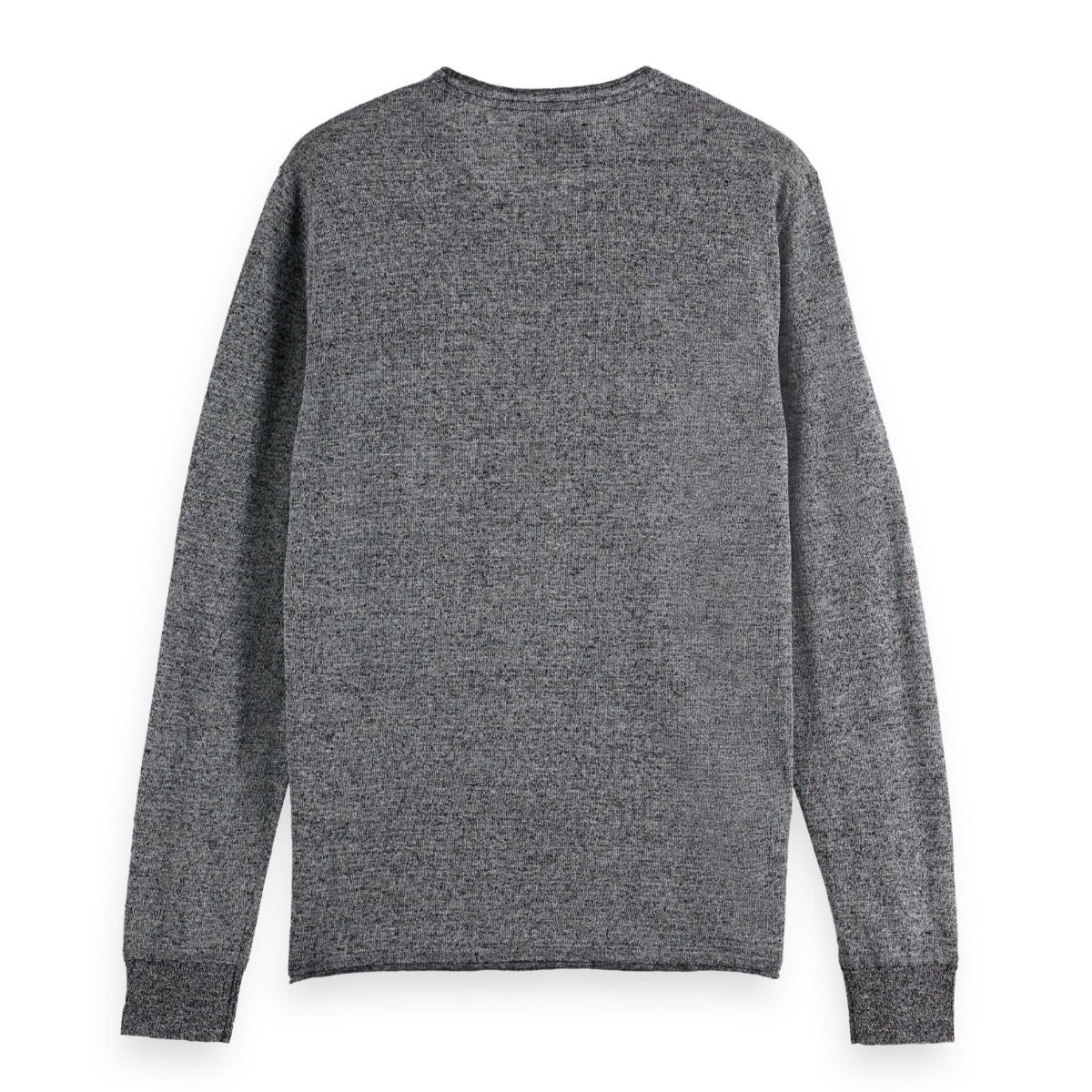Black Linen-Blend Sweater