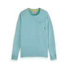 Blue Linen-Blend Sweater