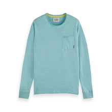 Blue Linen-Blend Sweater