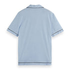 Blue Towelling Relaxed-Fit Polo
