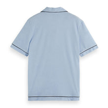 Blue Towelling Relaxed-Fit Polo
