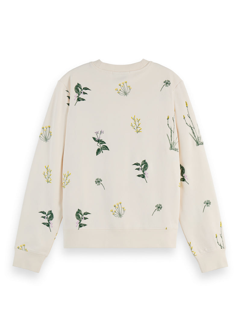 Soft Ice All Over Embroidery Regular Sweater