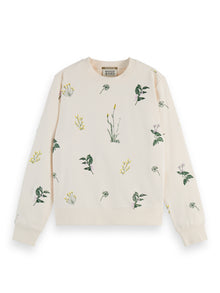 Soft Ice All Over Embroidery Regular Sweater