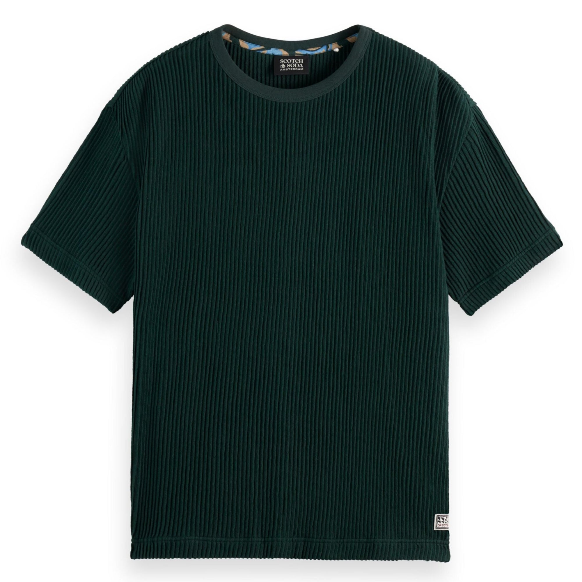 Amsterdam Green Structured Loose Fit T-Shirt