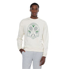 Swan Embroidered Chest Artwork Relaxed Fit Sweatshirt