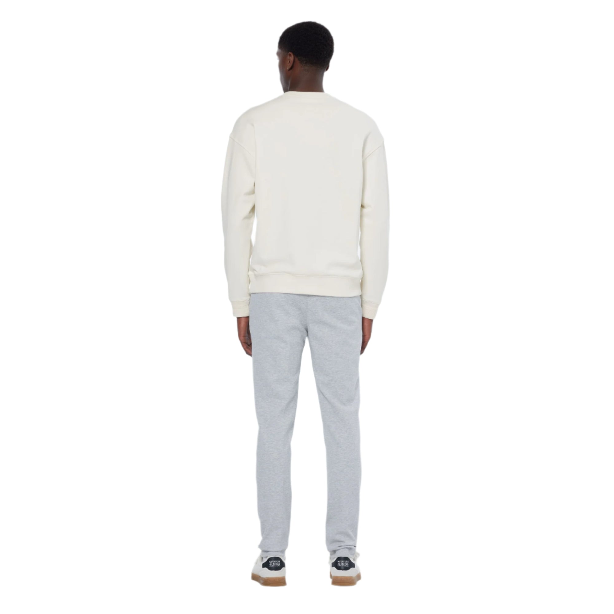 Swan Embroidered Chest Artwork Relaxed Fit Sweatshirt