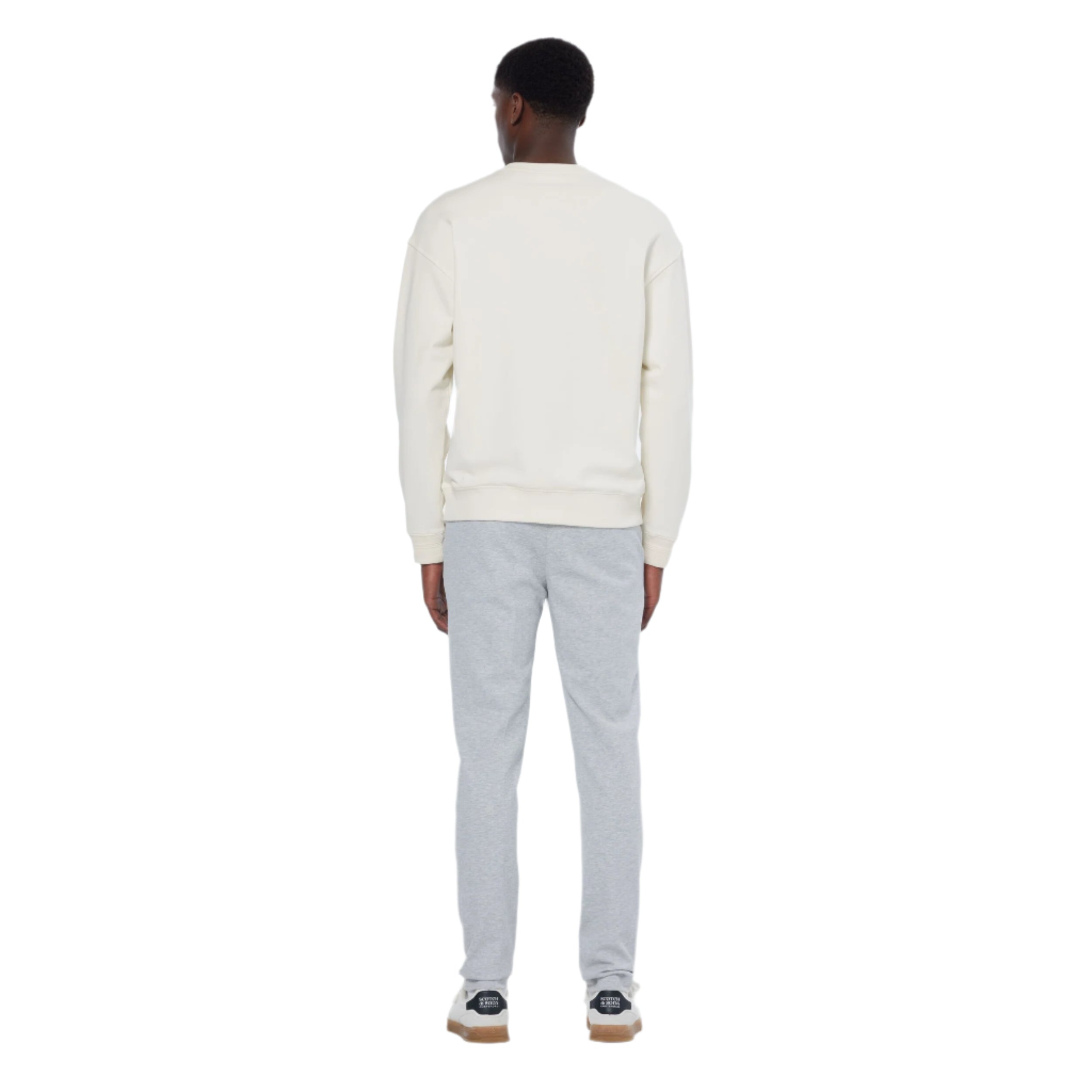 Swan Embroidered Chest Artwork Relaxed Fit Sweatshirt