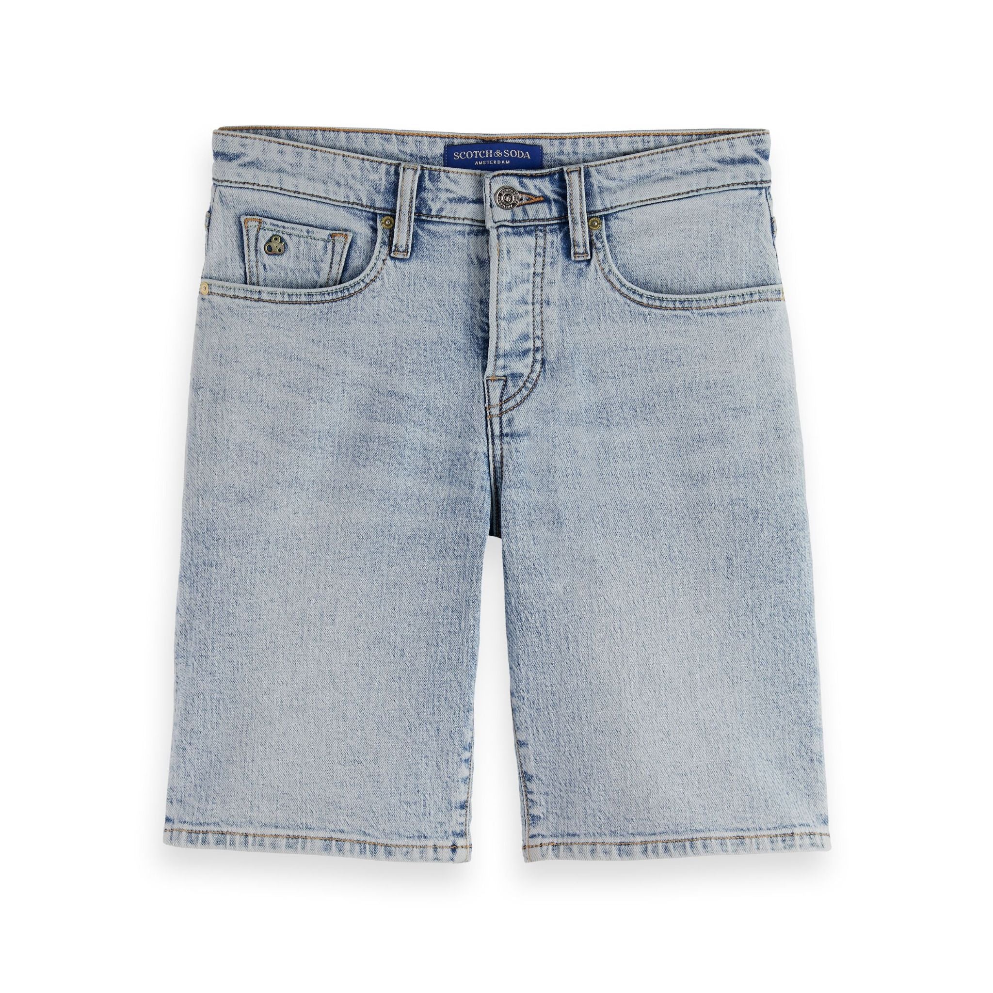 Blue Ralston Slim Fit Denim Short