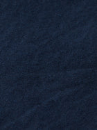 Bermuda en sergé de coton et lin Core Fave - Bleu marine