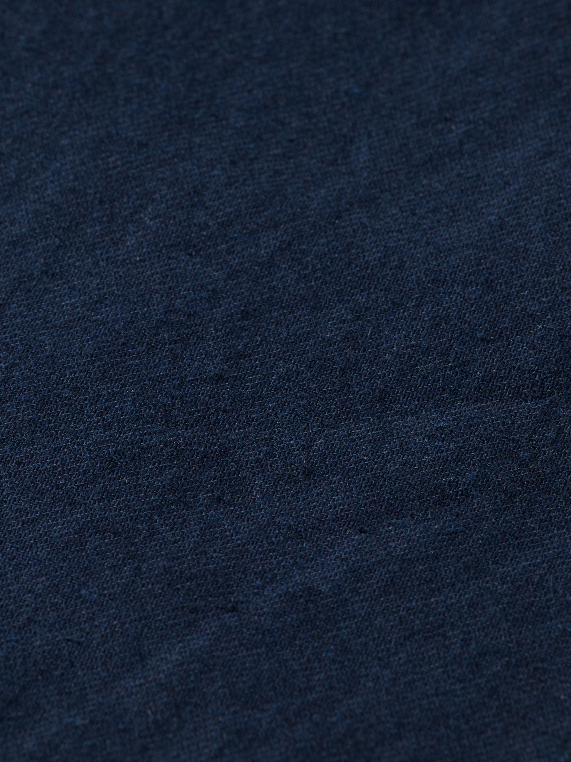 Bermuda en sergé de coton et lin Core Fave - Bleu marine