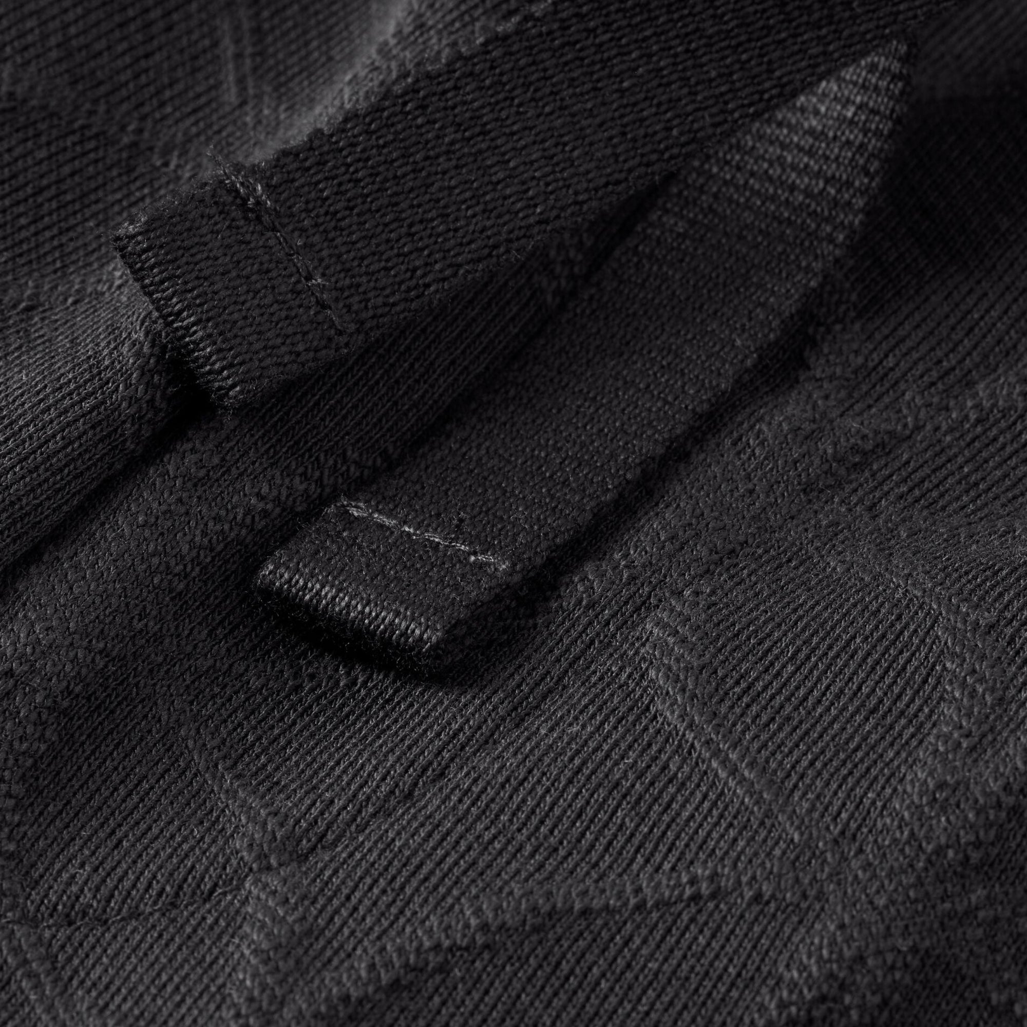 Black Jacquard Terry Relaxed Sweatpant