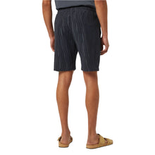 Black Cotton Terry Jacquard Shorts