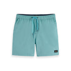 Blue Solid Mid-Length Swimshort