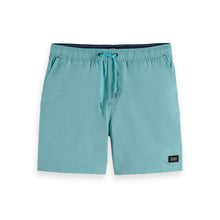 Blue Solid Mid-Length Swimshort