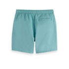 Blue Solid Mid-Length Swimshort
