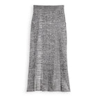 Black Maxi Ribbed Knitted Skirt