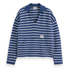 Blue Loose Fit Loop Terry Sweatshirt
