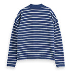 Blue Loose Fit Loop Terry Sweatshirt