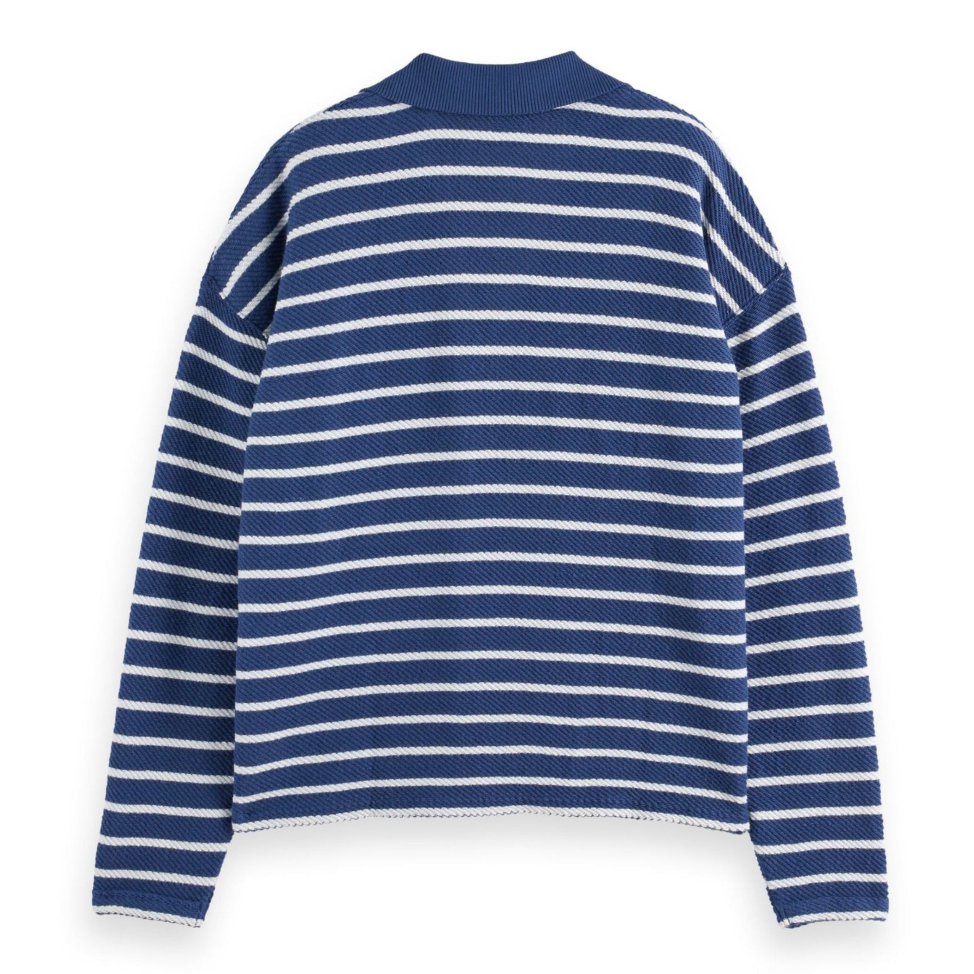 Blue Loose Fit Loop Terry Sweatshirt
