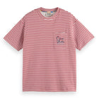 Red Relaxed-Fit Double Face Jersey Pocket T-Shirt