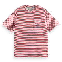 Red Relaxed-Fit Double Face Jersey Pocket T-Shirt