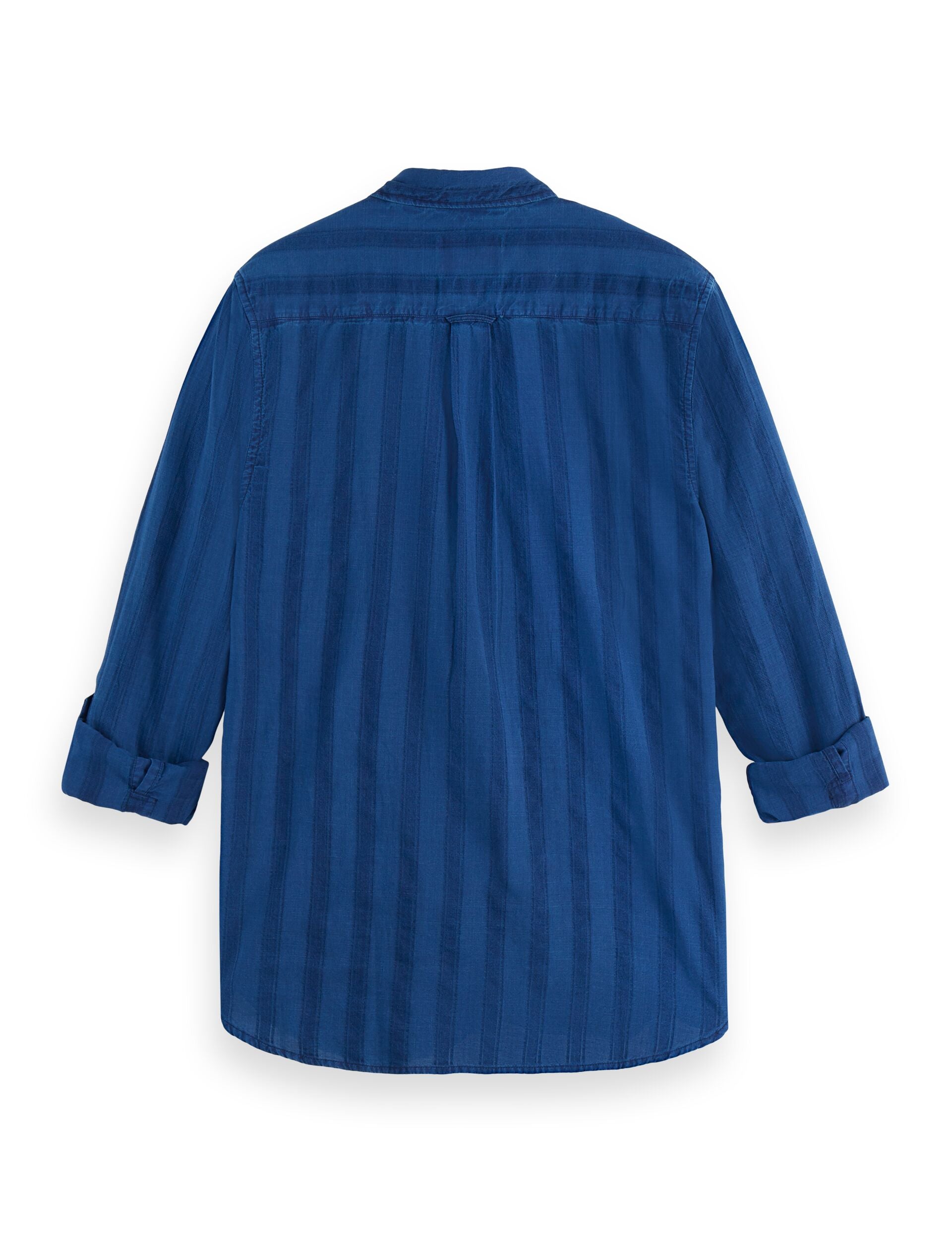 Textured Indigo Shirt  - Washed Indigo