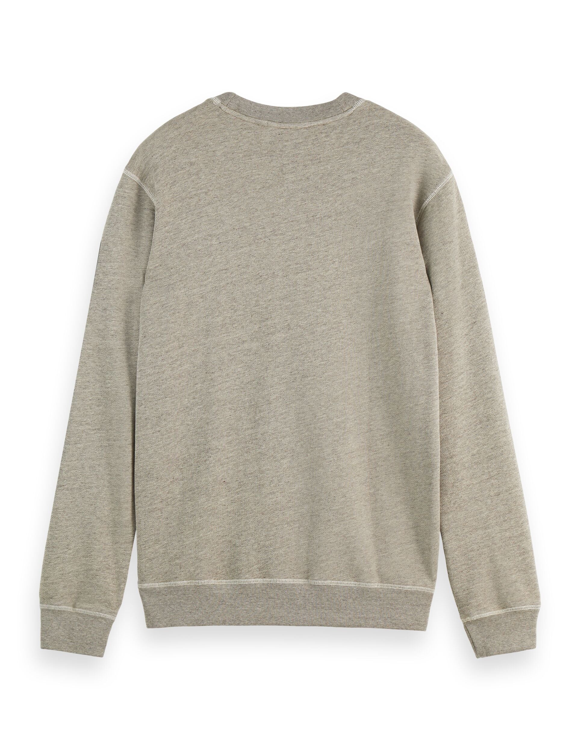 Denim Washed Artwork Sweatshirt - Grey Melange