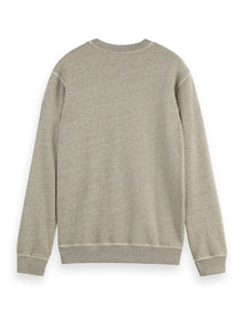 Denim Washed Artwork Sweatshirt - Grey Melange