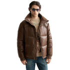 Lacquer Puffer Jacket - Demitasse