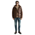 Lacquer Puffer Jacket - Demitasse