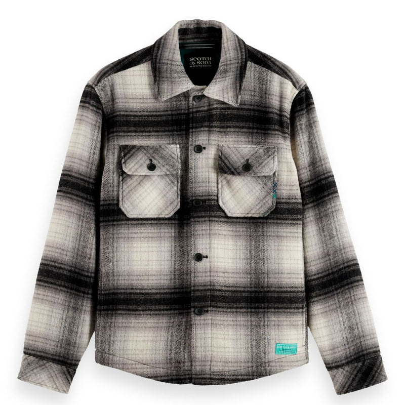 Check Overshirt - Dark Grey Check