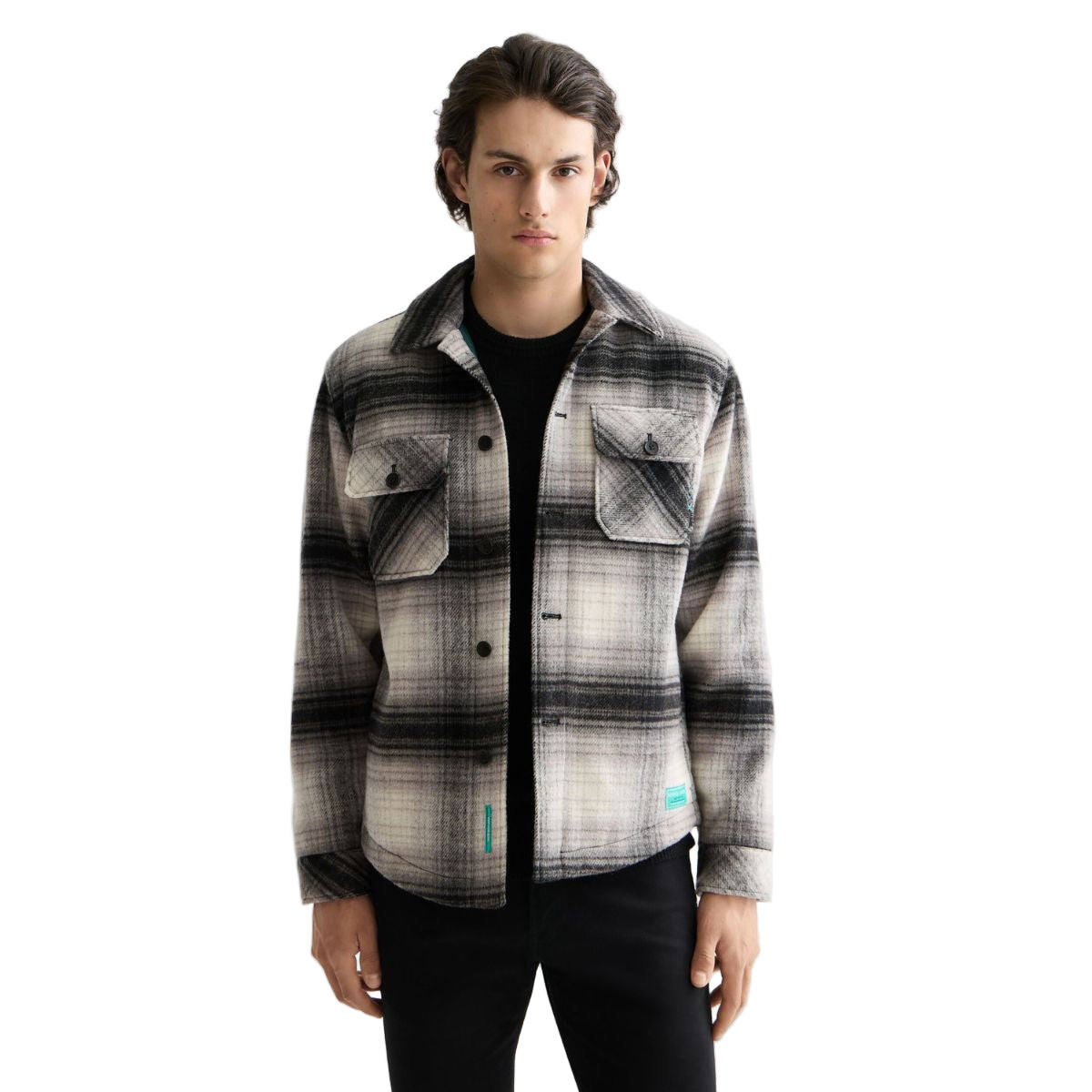 Check Overshirt - Dark Grey Check
