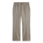 Tailored Melange-Jersey Relaxed Straight Fit Jogger - Plaza Taupe Melange