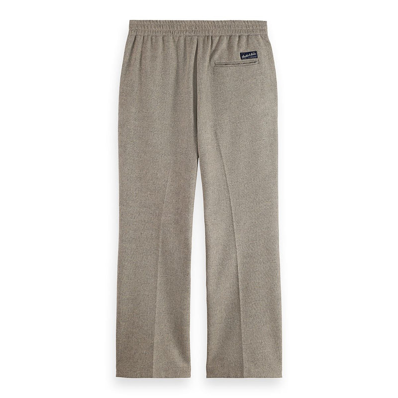 Tailored Melange-Jersey Relaxed Straight Fit Jogger - Plaza Taupe Melange