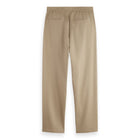 Trimmed Twill Jersey Pleated Relaxed Straight Jogger - Plaza Taupe