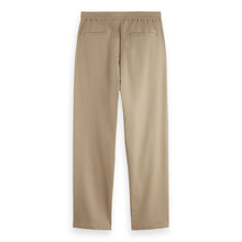 Trimmed Twill Jersey Pleated Relaxed Straight Jogger - Plaza Taupe