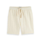 Jacquard Terry Sweatshorts - Eggnog