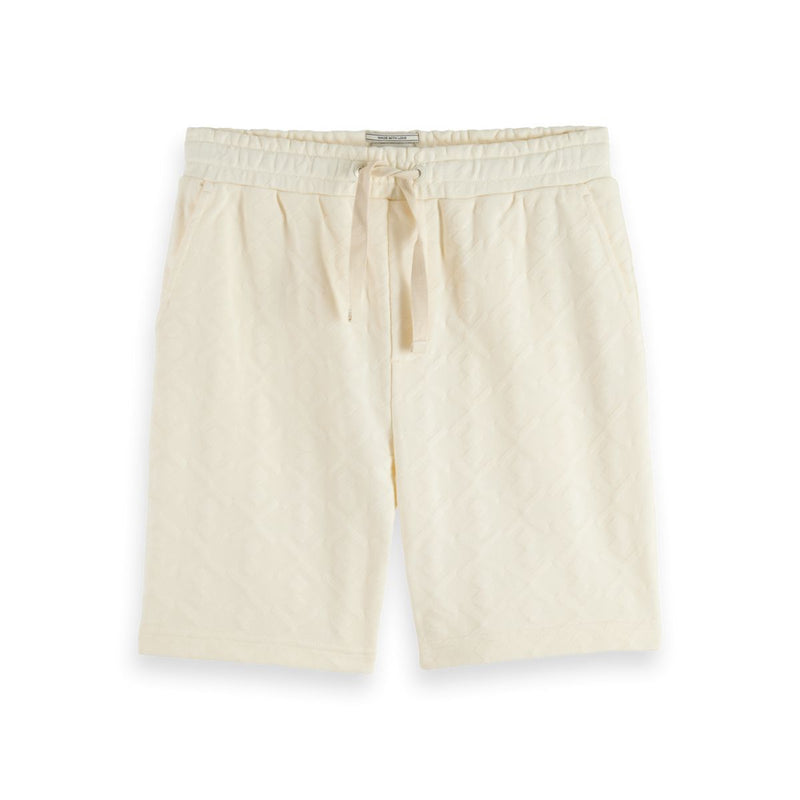 Jacquard Terry Sweatshorts - Eggnog