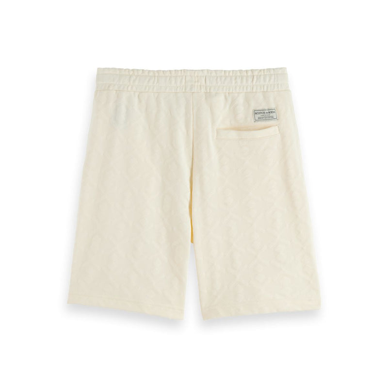 Jacquard Terry Sweatshorts - Eggnog