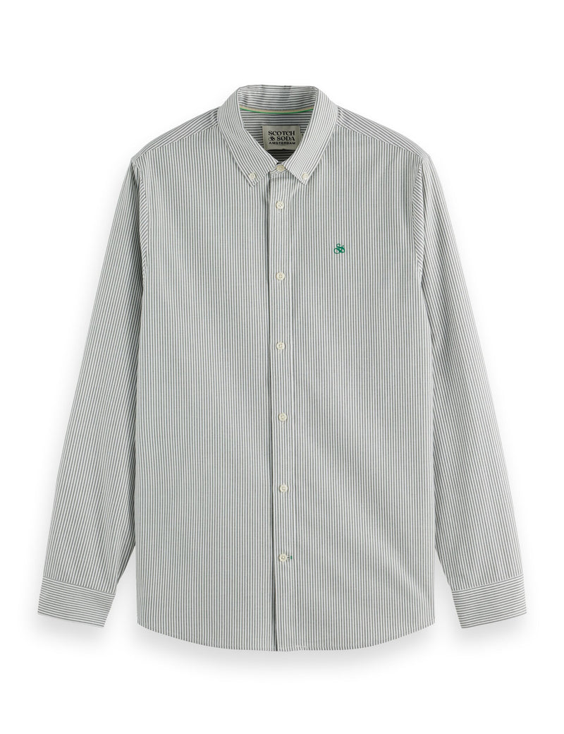 Striped Regular Shirt - Thyme Stripe